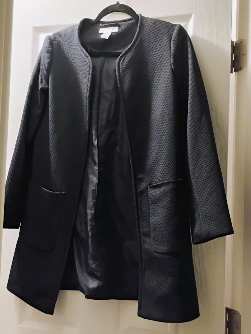H and M Blue Long Blazer
